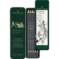 Produktbild: FABER-CASTELL Graphit Aquarelle Bleistifte HB, 2B, 4B, 6B, 8B schwarz, 5 St.