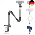 Produktbild: Webcam Stand mit Handyhalterung, Kamerahalterung 25\1 Faltbar Schwanenhals & Sch