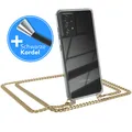 Produktbild: Für Samsung Galaxy A52 / A52 5G / A52s 5G Handyhülle Umhängen Kordel Kette Gold