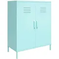 Produktbild: Mid.you Highboard Cache, Grün, Metall, Uni, 2 Fächer, 80x101x40 cm, stehend, Wohnzimmer, Kommoden & Sideboards, Highboards