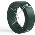 Produktbild: Wiltec - Gartendraht grün ø 2 mm x 50 m, Bindedraht Stahl verzinkt mit PVC-Beschichtung, Pflanzendraht mit Drahthalterung, flexibler Basteldraht