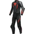 Produktbild: Dainese Laguna Seca 5, Lederkombi 2tlg. perforiert - Schwarz/Grau/Neon-Rot - 56