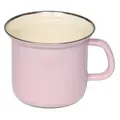 Produktbild: Riess Topf mit Chromrand Ø12cm 1L Pastell Rosa Emaille