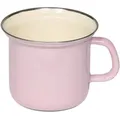 Produktbild: Riess Topf Mit Chromrand Ø12cm 1l Pastell Rosa Emaille