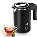 Produktbild: LEBENLANG Reise Wasserkocher | Klein - 0,5 Liter | 600W BPA-Frei | Schwarz