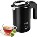 Produktbild: Lebenlang Wasserkocher Reise-Teekocher LBL2319 Schwarz Edelstahl BPAfrei 0,5L