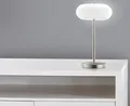 Produktbild: *STUFENLOS DIMMBAR* LED Schreibtischlampe in Nickel matt mit satinierte Glasschirm*MIAMI* Tischleuchte, Nachttisch & Fensterbank Lampe incl. 1x 5 Watt LED Modul 3000K warmweiß