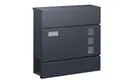 Produktbild: BASI Wandbriefkasten Wandbriefkasten (Packung), Softclose Dämpfer, Sichtfenster, Namensschild, Zeitungsrolle