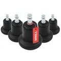 Produktbild: hjh OFFICE 619003 5X Bodengleiter Bürostuhl Stand No. 11 Kunststoff 11mm/50mm Drehstuhl Stuhl Gleiter Standfuß