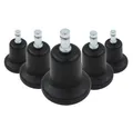 Produktbild: hjh OFFICE Stuhlrolle Stuhlgleiter 5 x STAND Nr. 11 Metall, Kunststoff, (5er Pack), Hartböden & Teppichböden