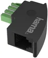 Produktbild: Hama Telefon (analog) Adapter [1x TAE-F-Stecker - 1x RJ11-Buchse] Schwarz