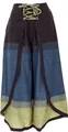 Produktbild: GURU SHOP Palazzohose, Boho Hosenrock, Orienthose, Sommerhose - Petrol/Lemon, Damen, Baumwolle, Size:XL