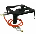 Produktbild: Hockerkocher 7kw Gaskocher Campingkocher Gasbrenner Kocher Gasschlauch 1,5 M Druckregler - Bituxx