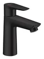 Produktbild: Hansgrohe Talis E Einhebel-Waschtischmischer 110 CoolStart mit Zugstangen-Ablaufgarnitur - Mattschwarz - 71713670