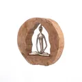 Produktbild: Skulptur Yoga Gesundheit Spruchanhänger Holz H 27cm L 28cm B 6cm Casablanca