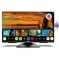 Produktbild: Cello 24′′ Smart Camping LED TV mit DVD Player, webOS, Triple Tuner, Pitch Perfect Sound, 12V/24V/230V Multispannung – ideal für Wohnmobil & Wo... - Schwarz