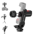 Produktbild: SYNCWIRE Handyhalterung für Stativ, Handy Stativ Adapter mit 2 Blitzschuhen und 1/4-Zoll-Standardschraube, 360° drehbar und 180° neigbar, einstellbar, kompatibel mit Smartphone, Kamera, Selfie-Stick