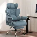 Produktbild: GTPLAYER Gaming Stuhl, Gamer Stuhl, Ergonomischer Bürostuhl mit Fußstütze verstellbare Lenden und Kopfkissen, Gaming Chair Gepolstert, Gaming Se... - Blau