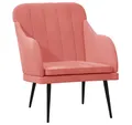 Produktbild: vidaXL Sessel Sessel Rosa 63x76x80 cm Samt (1-St)