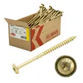 Produktbild: Klimas Holzbauschrauben mit Tellerkopf Konstruktionsschrauben gelb 6 8 10 TORX