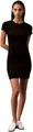Produktbild: Calvin Klein Damen T-Shirt Kleid Mini mit Rundhalsausschnitt, Schwarz (Black), S