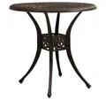 Produktbild: vidaXL Gartentisch Gartentisch Bronzen 78x78x72 cm Aluminiumguss (1-St)