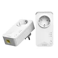 Produktbild: STRONG AV600 Mbit/s Powerline Adapter Setmit Steckdose, HomePlug AV2 Powerline Internet Verstärker, Plug & Play, EIN-Knopf-Sicherheit, Energiesparmodus, 100 Mbit/s LAN Ports, ideal für TV, PC