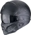 Produktbild: Scorpion Exo Motorradhelm EXO Combat II Spiderweb Jethelm, vorbereitet für Kommunikationssystem,integriertes Sonnenvisier