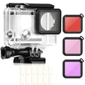 Produktbild: Unterwasser wasserdichte Schutzgehäuse Tauchgehäuse Ersatz mit 3 Filters & 12...