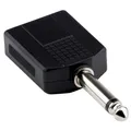 Produktbild: Adapter 6,3mm Mono Stecker 2x 6,3mm Mono Buchse Klinke Steckadapter