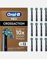 Produktbild: Oral-B Pro Cross Action 12xAufsteckbürsten elektrische Zahnbürste Schwarz [NEU]