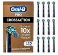 Produktbild: Oral-B Pro Cross Action 12xAufsteckbürsten elektrische Zahnbürste Schwarz [NEU]