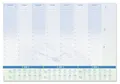 Produktbild: SIGEL H6350 Papier-Schreibtischunterlage DIN A2, Kalender 2026 - 2028, Tages- und Wochenplan mit Stundeneinteilung, 30 Blatt, blau, Schreibunterlage aus nachhaltigem Papier
