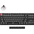 Produktbild: Keychron K8 QMK Version 2 Kabellose Mechanische Tastatur Bluetooth, QWERTY US Layout, LED weiß, Keychron Super Switch Brown K8X-A3 - Schwarz
