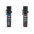 Produktbild: ABUS Abwehrspray Mini Set zur Tierabwehr – hochwirksames Pfefferspray zur Selbstverteidigung bei Tierangriffen – mit Jet-Sprühstrahl für bis zu 4 Meter Reichweite - je 20 ml