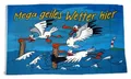 Produktbild: Fahne Geiles Wetter hier Möwe NEU 90 x 150 cm Flaggen