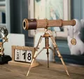 Produktbild: Robotime Modellbausatz Monokular-Teleskop aus Holz, (314-tlg)