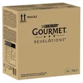 Produktbild: Gourmet Revelations Mousse, Katzenfutter nass in Sauce, Lachs & Thunfisch, 48er Pack (48 x 57g)