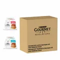 Produktbild: PURINA GOURMET REVELATIONS MOUSSE KATZENFUTTER NASSFUTTER LACHS & THUNFISCH 48x