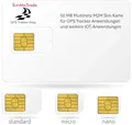 Produktbild: Simmotrade® M2M Multinetz SIM-Karte für GPS Tracker, Smart Home, Sicherheit, Sensorik, Datenübertragung, Smart City, IOT, Triple-SIM