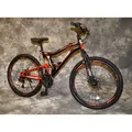 Produktbild: 26 Zoll MTB Albatros Vollgefedert, 21-Gang Shimano Kettenschaltung, Scheibenbremsen NEU 2659-SCHWARZ-ROT AB 155 CM KÖRPERGRÖSSE !!!!!!!!!!!!!!!!!!! - Schwarz/Rot