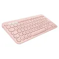 Produktbild: Logitech K380 Multi-Device Bluetooth Tastatur für Mac, Einfaches Umschalten zwischen bis zu 3 Geräten, Scissor-Tasten, 2 Jahre Batterie, macOS / iOS / iPadOS, Deutsches QWERTZ-Layout - Rosa
