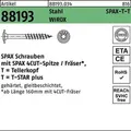 Produktbild: Tellerkopfschraube R 88193 Spitze/T-STAR 10x80/70-T50 Sta verz. WIROX 50St. SPAX
