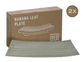 Produktbild: CreaTable Servierteller Streat Food Grün Banana Leaf 2-tlg, Steinzeug, (2-tlg., 2 Streat Banana Leaf)
