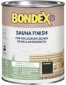 Produktbild: Bondex Sauna Finish Schwarz 1 L für 12 m² | Wasser- und schmutzabweisend | Schutz auf Basis von natürlichen Wachsen | Kein Ausdünsten oder Abfärben | Seidenmatt | Holzpflege | Holzwachs