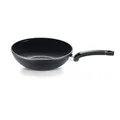 Produktbild: Fissler Ceratal Orbit Black/Aluminium-Wok (Ø 28 cm, 3,7 L) große Keramik-Bratpfanne beschichtet antihaftend, hoher Rand, Made in Germany – Induktion