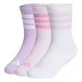 Produktbild: adidas Unisex Kids 3STRIPES CUSHIONED SPORTSWEAR CREW SOCKS 3 PAIR PACK, powder plum/white/ice lavender, 2-3 Years