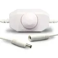 Produktbild: LED Dreh-Controller (Dimmer), 2A, max. 48W, Rundstecker Anschluss, Weiß