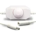 Produktbild: ISOLED LED Dreh Controller Dimmer Schalter weiß 2A max 48W Rundstecker Anschluss