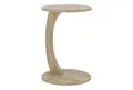 Produktbild: en.casa Beistelltisch, »Holeby« C-Form mit 4 Rollen rund 56 x Ø 38 cm Travertin